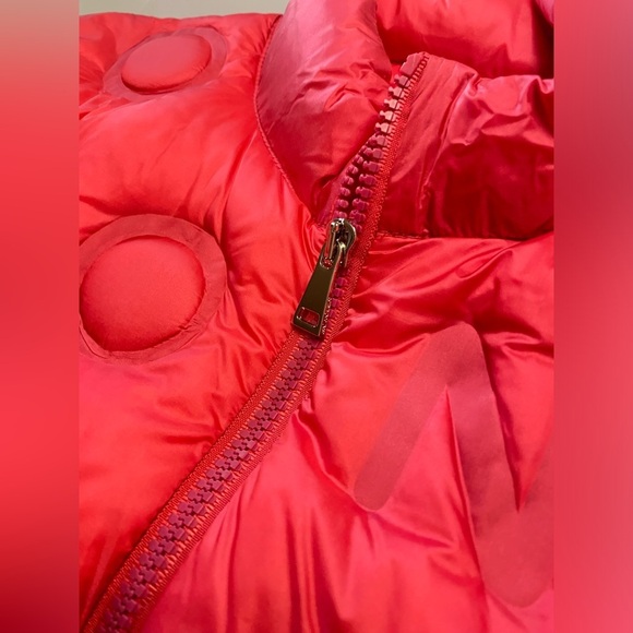 NWOT MONCLER Pink Down Vilnius Logo Jacket Sz 1. - Picture 6 of 8